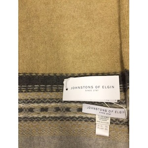 英国製　JOHNSTONS  ジョンストンズマフラー正規輸入品　OATMEAL