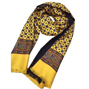 Made In Germany シルク・ウールマフラー　正規輸入品 YELLOW
