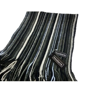 Escobaria マフラー グレー&times;ブラック