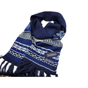 Escobaria マフラー　ショート幅肉厚ブルー 