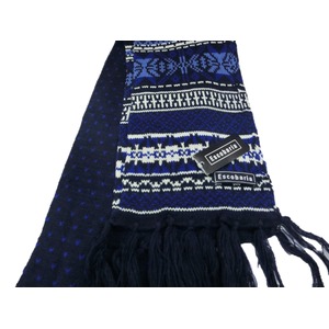 Escobaria マフラー　ショート幅肉厚ブルー 