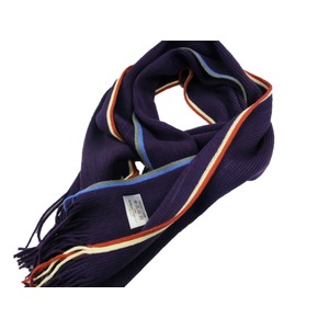 Escobaria マフラー　サイドストライプパープル 