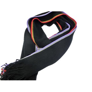 Escobaria マフラー　サイドストライプブラック