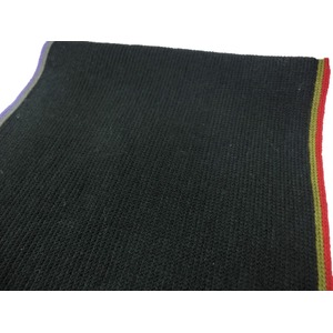 Escobaria マフラー　サイドストライプブラック