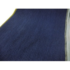 Escobaria マフラー　サイドストライプネイビー