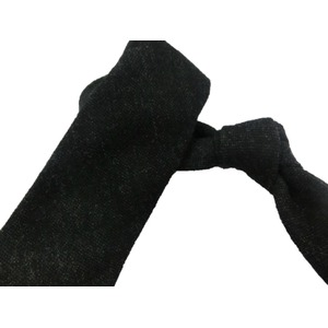 日本製ウールネクタイ　ブラック