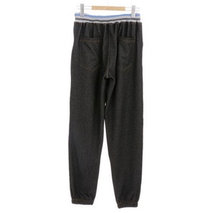 裏ボアニットデニム4ポケットイージーパンツ 2103-25 黒 LLサイズ