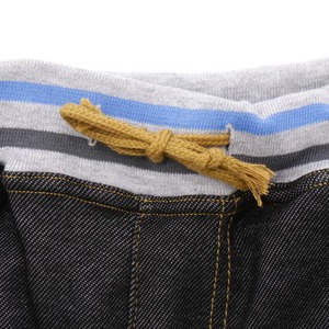 裏ボアニットデニム4ポケットイージーパンツ 2103-25 黒 LLサイズ