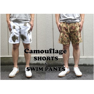 カモフラージュショート＆スイムパンツウッドランドM