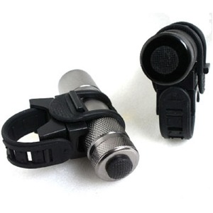 9 LED自転車ホルダー付きフラッシュ ライトガンスモーク( グレー)