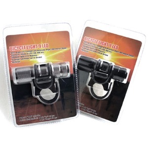 9 LED自転車ホルダー付きフラッシュ ライトガンスモーク( グレー)