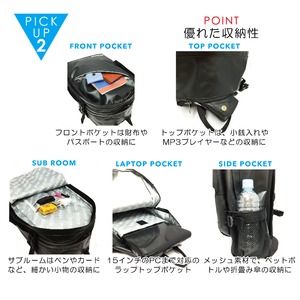水に強いドイツブランドｍoｂｕｓ多機能防水生地バックバック　レット/ブラック