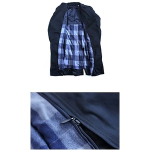 ドイツ連邦国海軍放出ウールロングライナー付ピーコートネイビー【中古】 　L相当　