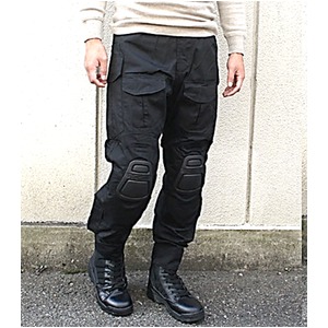 ニーガード付G3タクティカルパンツ ブラック S