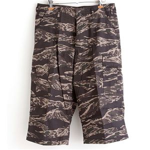 米軍BDUクロップドカーゴパンツ ブラックタイガーリップストップ L