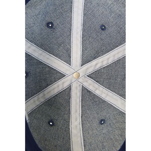 バイオウォッシュ加工デニムローキャップ  ライトブルーデニム