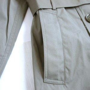 アメリカ軍 放出 US MCトレンチコート JC061NN カーキ 42（ XL相当） 【 デッドストック 】 【 未使用 】 