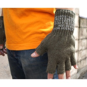 アメリカ軍ウールフィンガーレスニットグローブレプリカ　オリーブ