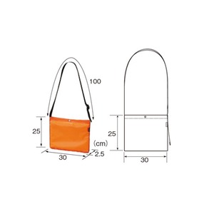 40D/CORDURAコーデュラ撥水リップストップサコッシュ マゼンダ