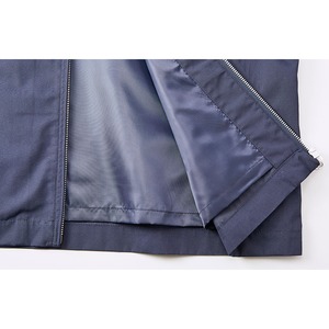 テカリを抑えた綿混・撥水加工、防風加工、裏地付スウィンブトップジャケット ブラック　XL