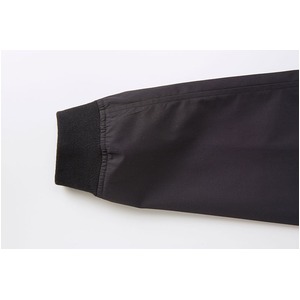 テカリを抑えた綿混・撥水加工、防風加工、裏地付スタジアムジャケット　ネイビー　XL