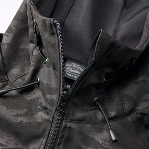 撥水加工 シェルパーカー タイガーブラック M