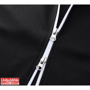 ライン入りジャージ ラグランスリーブジャケット CB1995 ブラック／シルバーXL