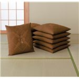 銘仙判座布団 【10枚組み】 55cm×59cm 日本製 ブラウン