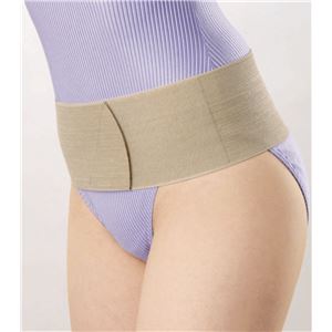 楽ちん満足 超薄型骨盤ベルト ベージュ系 L