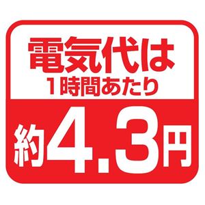 パネルヒーター/補助暖房器具 【ホワイト】 幅40.5cm 無段階温度調節 スリム 〔防寒 冬支度 寒さ対策〕