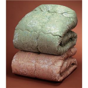 ウールキルト加工掛け布団/寝具 【セミダブルサイズ ピンク】 軽量仕上げ オールシーズン対応 ニュージーランド産