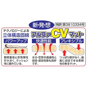 ウール混CVマット敷布団 【ダブルサイズ グリーン】 防ダニ・抗菌・防臭加工 日本製