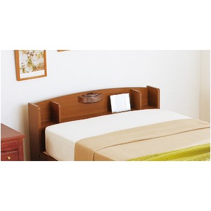 照明付き 宮付き 引き出し付き 国産すのこフロアベッド シングル (フレームのみ) ブラウン 日本製ベッドフレーム