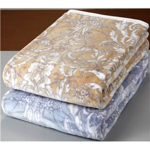 【京都西川】日本製洗える綿毛布 ベージュ 140×200cm