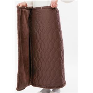 あったか裏ファー巻きスカート ココア M〜3L対応