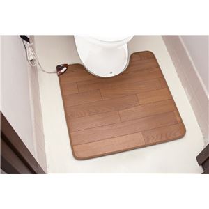 フローリングタイプホット トイレマット ブラウン