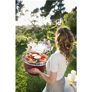 無煙BBQグリル ロータスグリル レッド