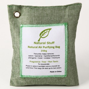 【5個セット】インテリア消臭剤 防臭剤 モウソウ竹炭 Natural Stuff 250g 〔ペット臭 たばこ臭〕