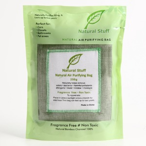 【5個セット】インテリア消臭剤 防臭剤 モウソウ竹炭 Natural Stuff 250g 〔ペット臭 たばこ臭〕