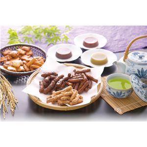 菓子処 久兵衛 緑茶・かりんとう・あられ詰合せ TCA-25