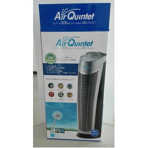AirQuintet -エアクインテット-多機能高性能HEPAフィルター付空気清浄機（ブラック/シルバー）