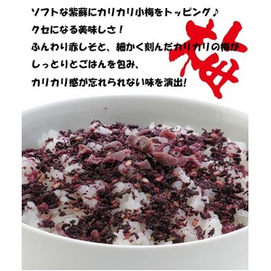 かりかり梅入りソフトふりかけ・赤しそごはん50ｇ【6個セット】