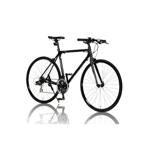 クロスバイク 700c（約28インチ）/ブラック(黒) シマノ21段変速 アルミフレーム 軽量 重さ11.2kg 【VENUS】 ビーナス CAC-021