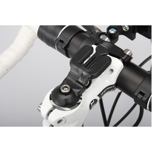 フォンケース(携帯電話ケース)&ステム用ブラケットセット 【IBERA】 IB-PB1+Q4 ブラック(黒) 〔自転車パーツ/アクセサリー〕
