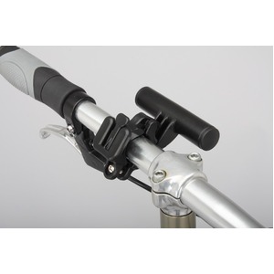 カラビナ付きフォンケース&ミニバー装備ブラケットセット 【IBERA】 IB-PB4+Q2 ブラック(黒) 〔自転車パーツ/アクセサリー〕