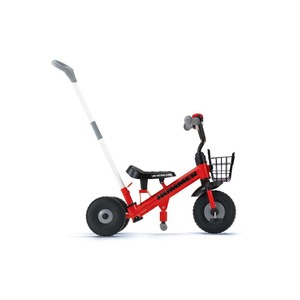 三輪車(幼児用自転車/乗用玩具) レッド(赤) 重さ5.9kg 舵取り棒付き 【HUMMER】 ハマー Tricycle