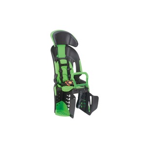 ヘッドレスト付き後ろ用子供乗せ(自転車用チャイルドシート) 【OGK】RBC-011DX3 ブラック(黒)/グリーン(緑)