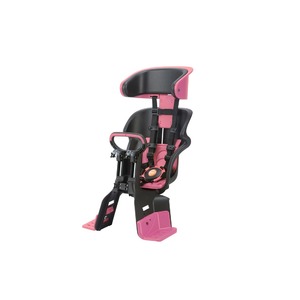 ヘッドレスト付きフロント子供乗せ(自転車用チャイルドシート) 前用 【OGK】FBC-011DX3 ブラック(黒)/ピンク