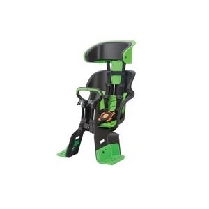 ヘッドレスト付きフロント子供乗せ(自転車用チャイルドシート) 前用 【OGK】FBC-011DX3 ブラック(黒)/グリーン(緑)