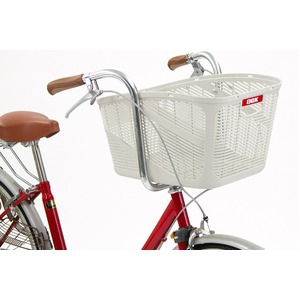 大型バスケット(自転車カゴ) 前/後ろ用 【OGK】SB-011 アイボリー 〔自転車パーツ/アクセサリー〕